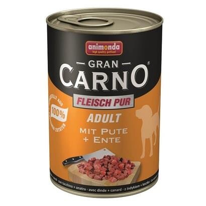 Animonda Gran Carno Sığır Eti Ve Ördek Yürekli Köpek Konservesi 400 GR | SRC: Barcode: 4017721827461